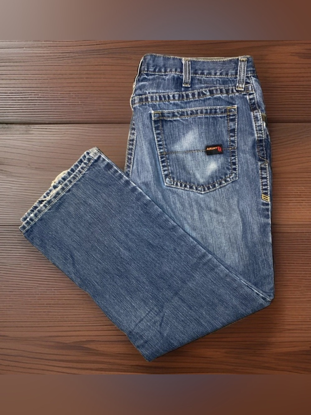 Ariat Work FR Jeans Mens 40X30 M4 Flame Resistant Low Rise Boot Cut CAT 2